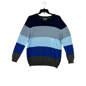 Club Room Mens Striped Sweater Navy Combo Size XL